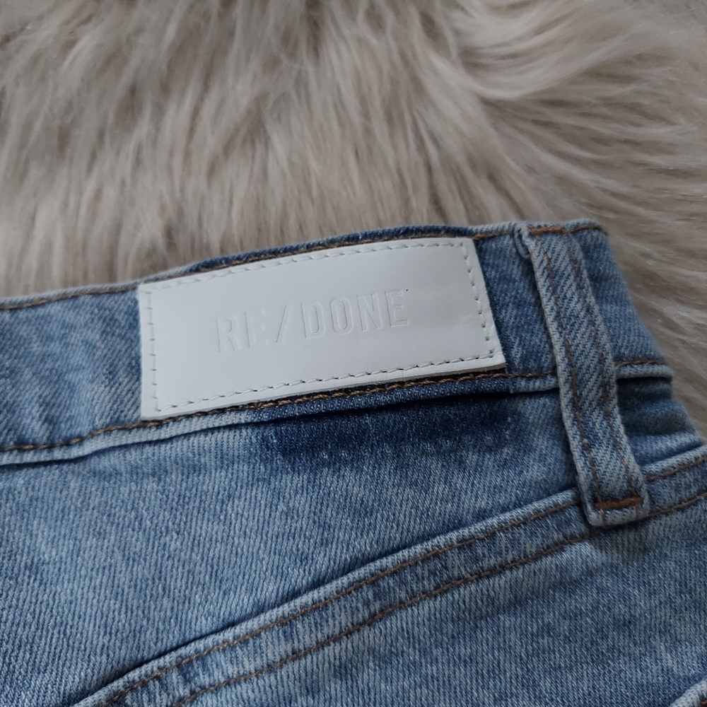 NWT Re/Done 90s High Rise Distressed Ankle Jeans - Picture 12 of 14